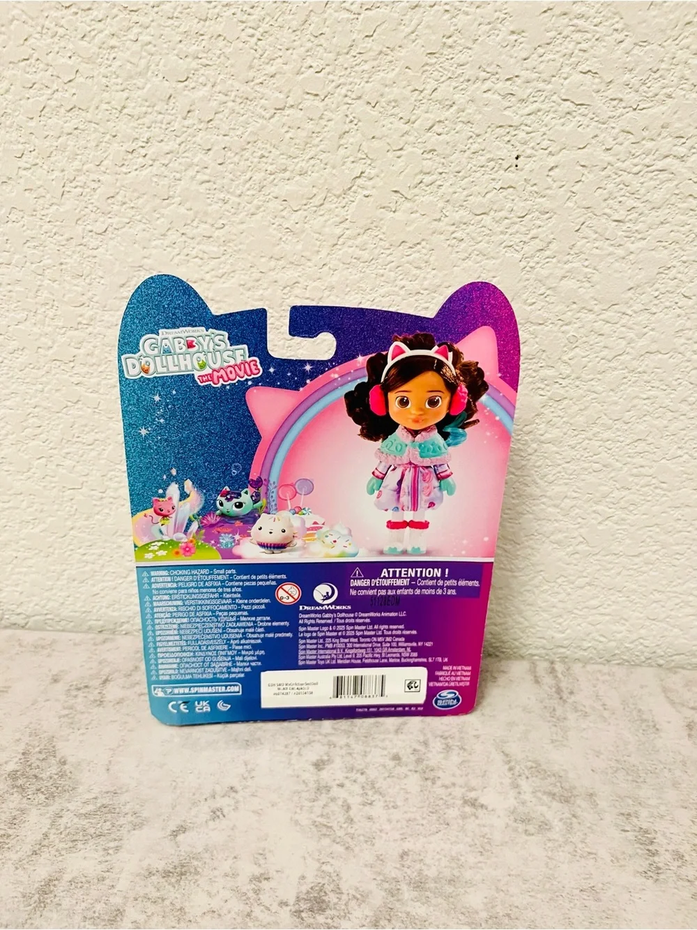 Gabby’s Dollhouse Sweetest The Movie Gabby Doll with Outfit - Pink & Teal